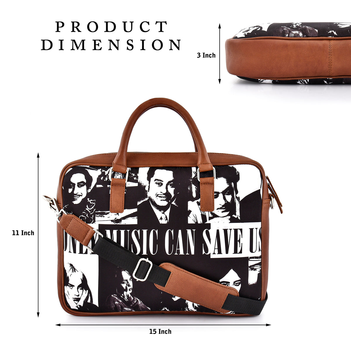 Nstalgia x Kishore Da x Billie Eilish Laptop Bag