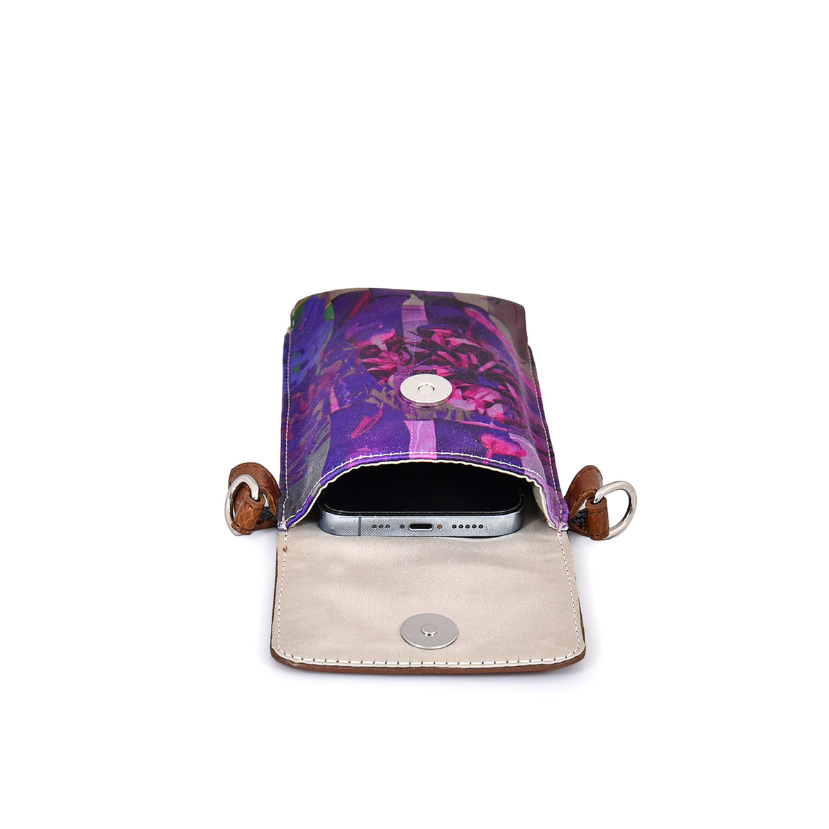 "Lets go home together" mobile sling pouch