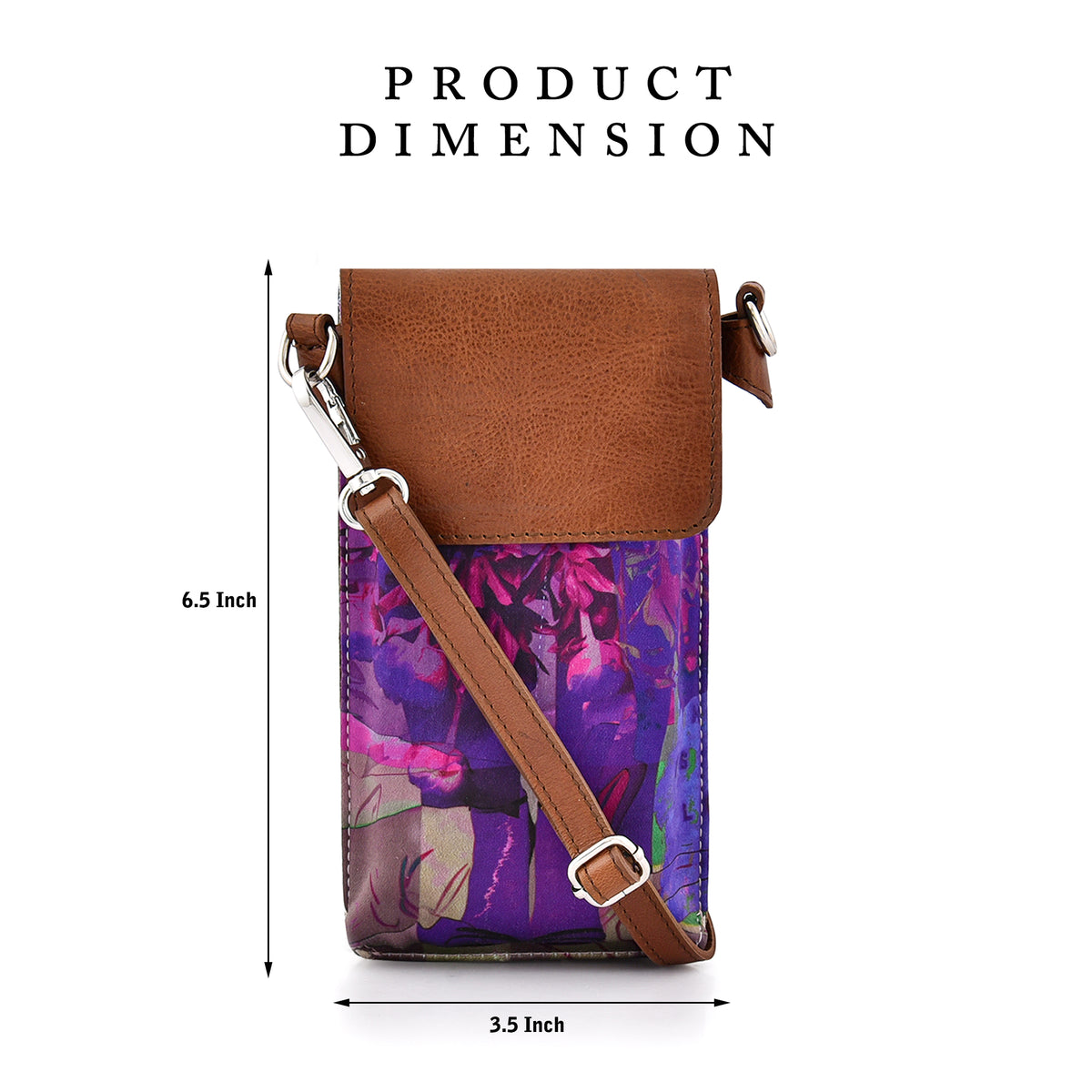 "Lets go home together" mobile sling pouch