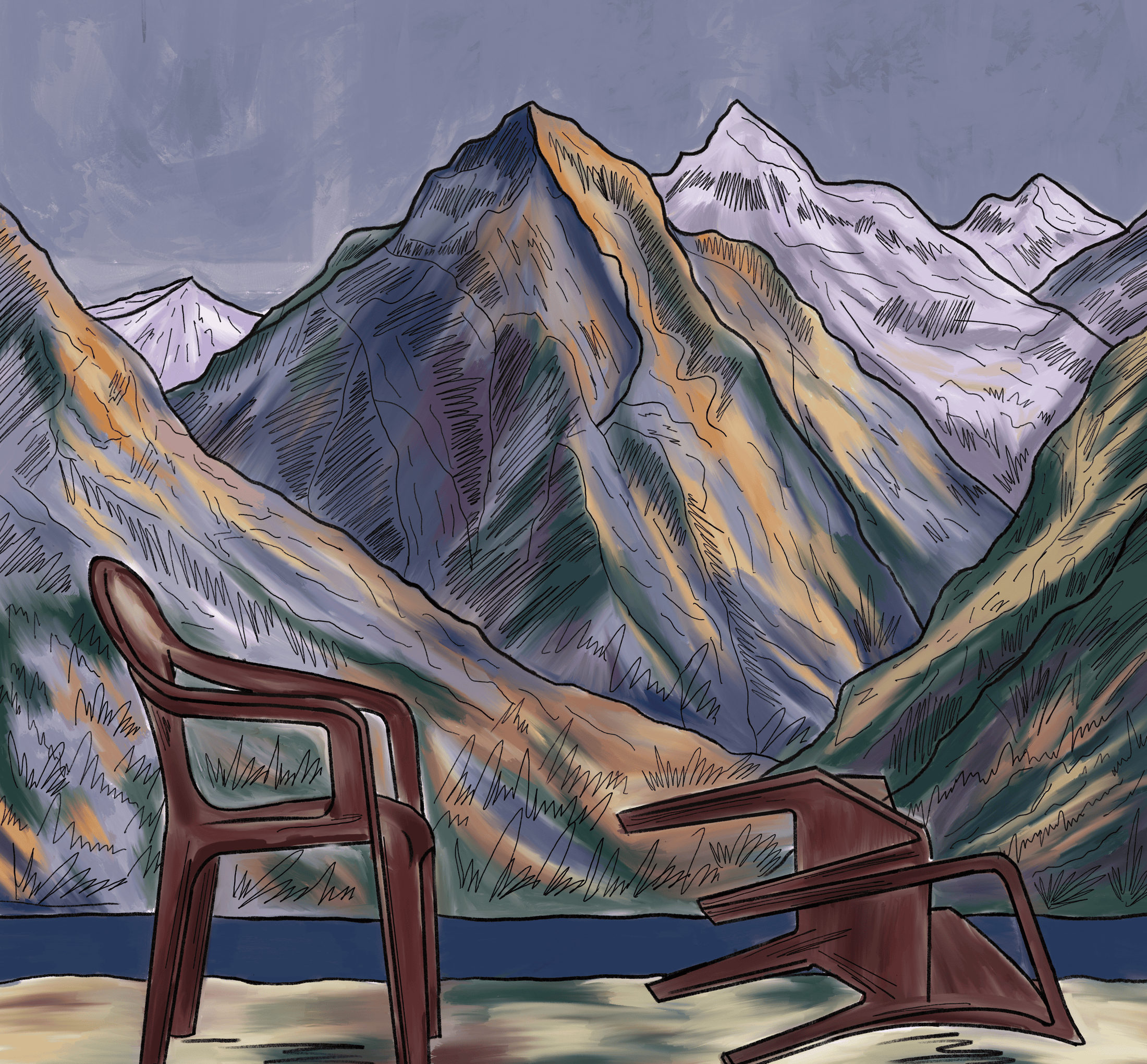 He Said the Mountain Was Blue