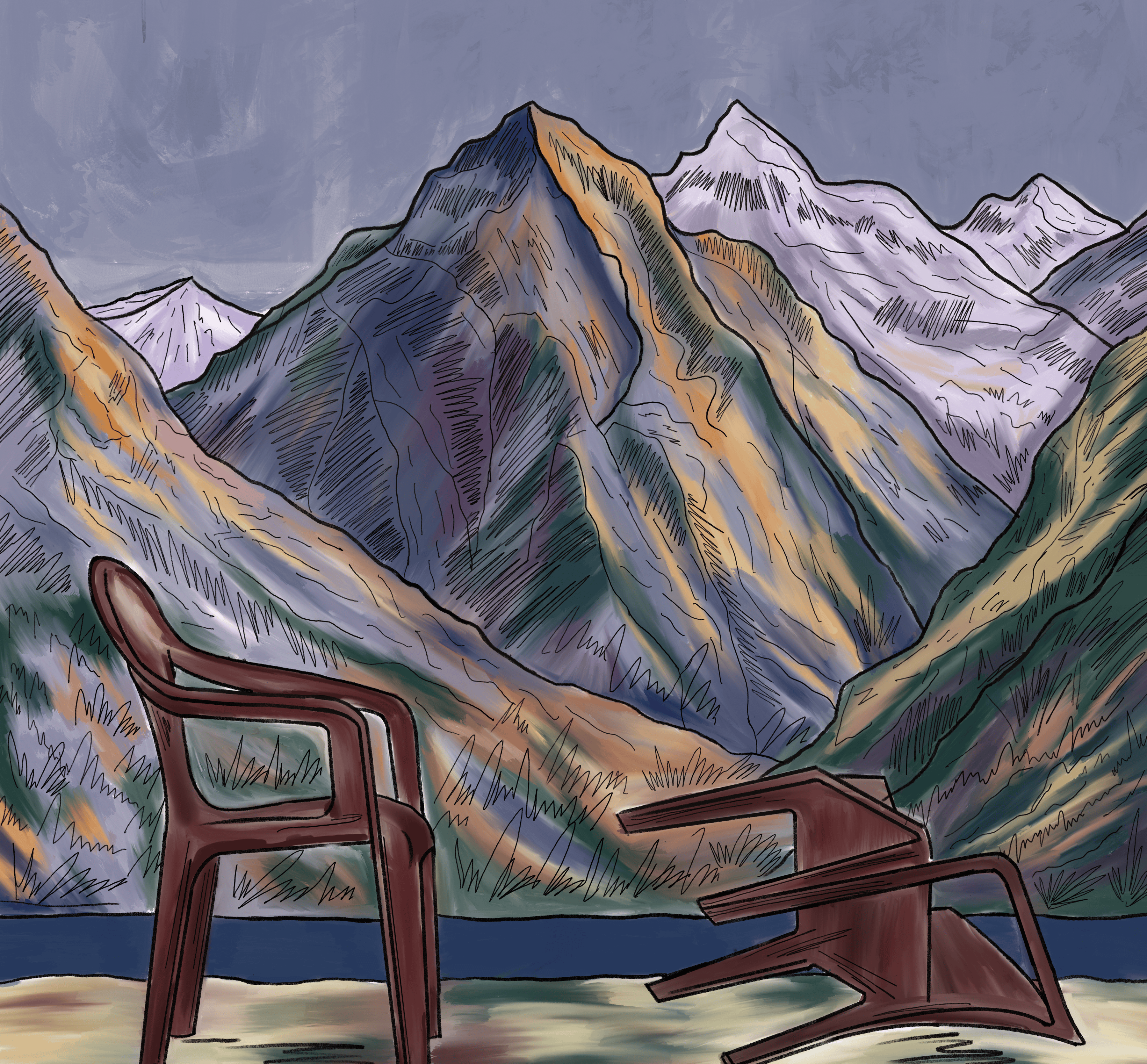 He Said the Mountain Was Blue