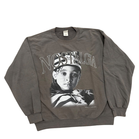 Raven-Symoné Grey Crew-Large