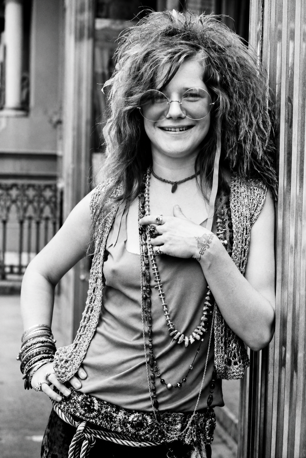 This print is an Ode to the most iconic
female rock singers in the history Janis
Joplin ,the print is a recreation of one of
her concert posters.
